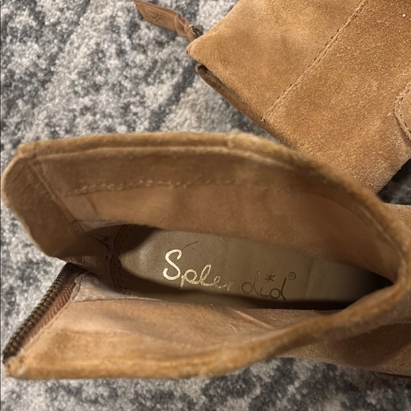 Splendid Boots Ankle Tan Suede Sz 7 beautiful and comfortable - Picture 8 of 13